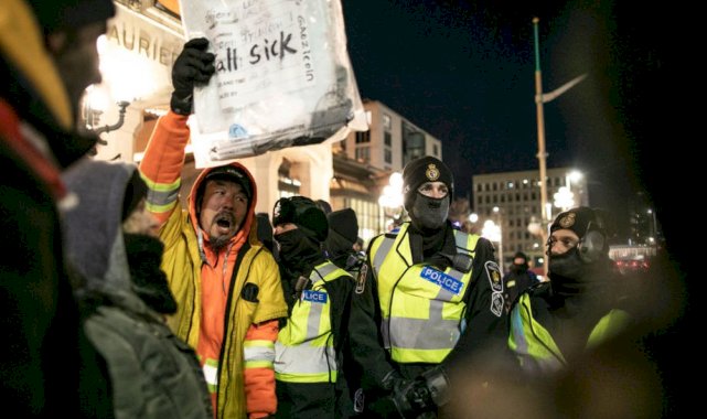 Kanada'da polisten eylemcilere sert müdahale