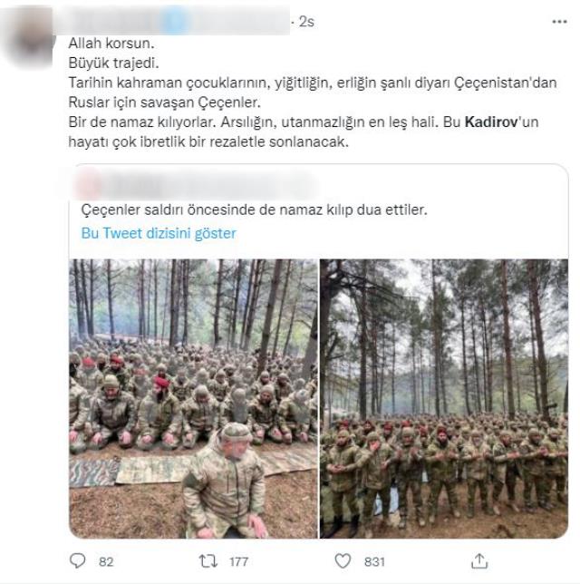 Ukrayna'nın işgalinde Rusya'nın yanında yer alan Kadirov'a ve Çeçenlere tepkiler çığ gibi