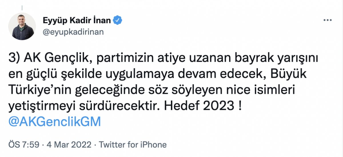 AK Parti İstanbul İl Gençlik Kolları Başkanlığına yeni atama
