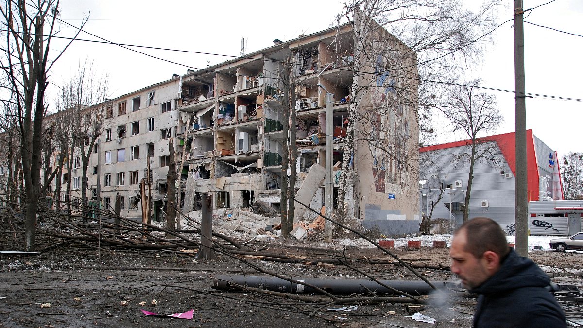 Bombardımana maruz kalan Harkov, hayalet şehre dönüştü