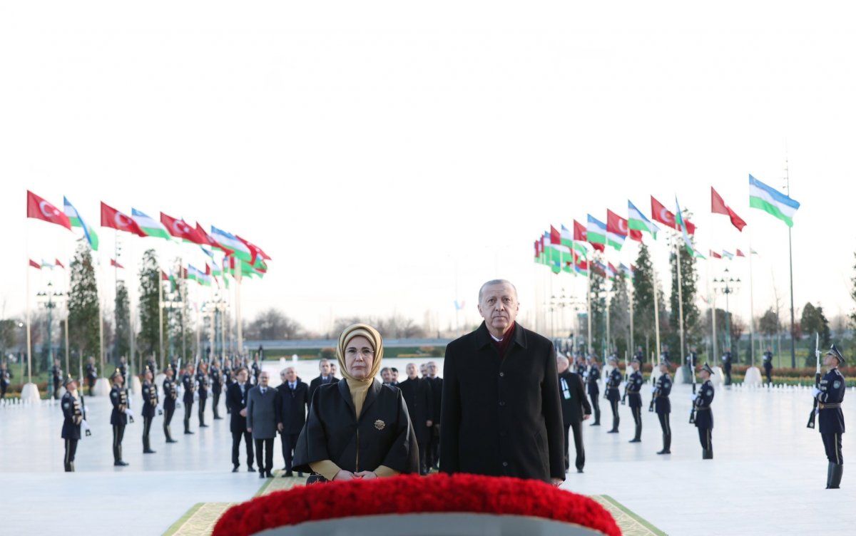 Cumhurbaşkanı Erdoğan Özbekistan'a gitti