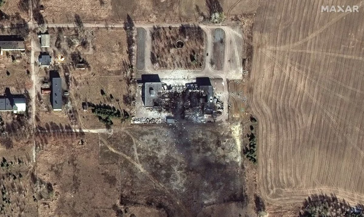 Rusların havadan ve karadan vurduğu Ukrayna, uzaydan görüntülendi