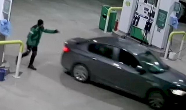 Manisa'da otomobil deposunu dolduran sürücü para ödemeden kaçtı