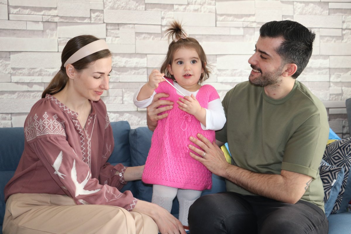 Türk eşine kavuşan Ukraynalı kadın: Ailem ordunun yanında kaldı