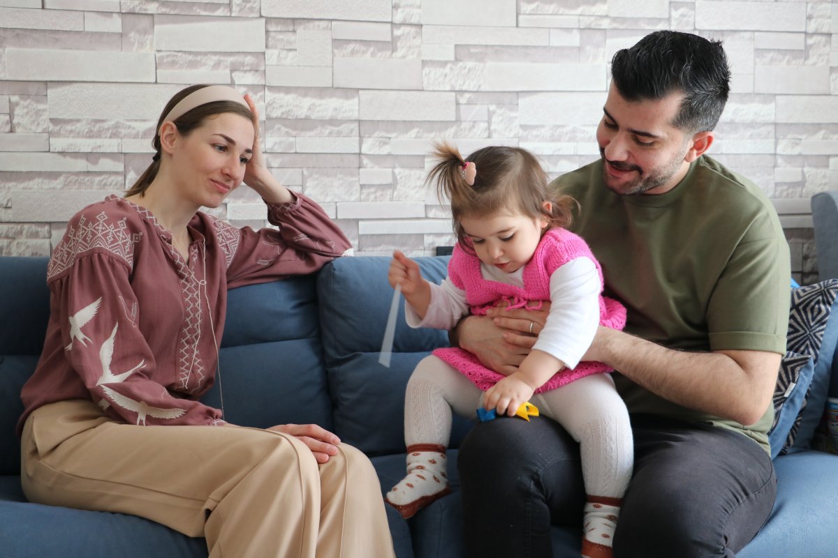 Türk eşine kavuşan Ukraynalı kadın: Ailem ordunun yanında kaldı