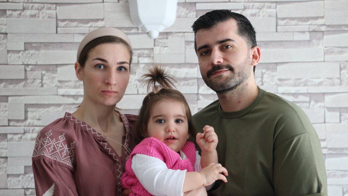 Türk eşine kavuşan Ukraynalı kadın: Ailem ordunun yanında kaldı