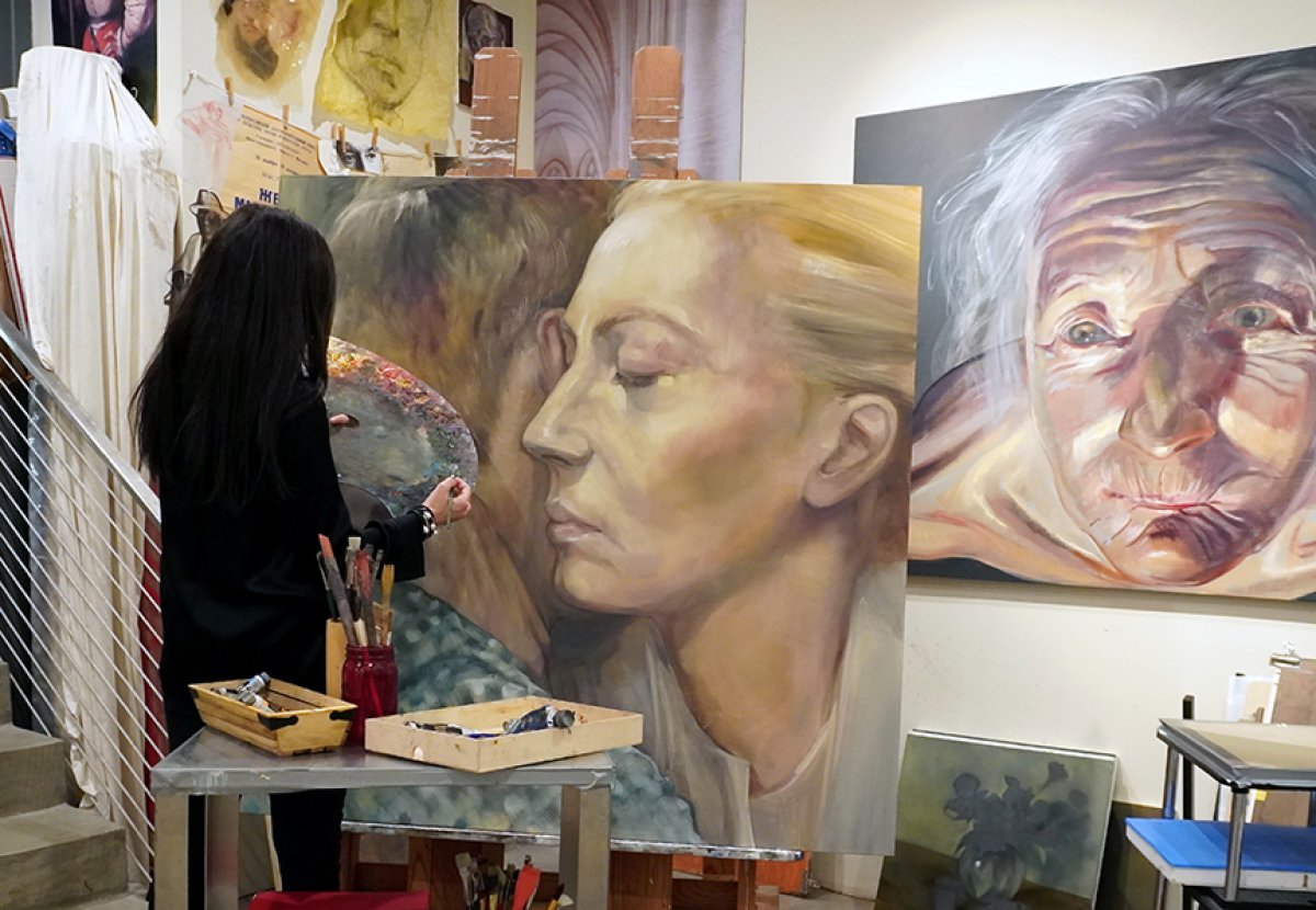 ABD'li ressam Zhenya Gershman, Ukrayna savaşındaki 'sembol fotoğrafı' resmetti