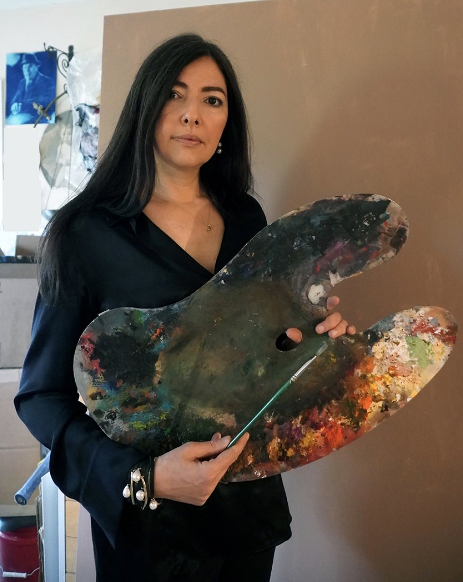 ABD'li ressam Zhenya Gershman, Ukrayna savaşındaki 'sembol fotoğrafı' resmetti
