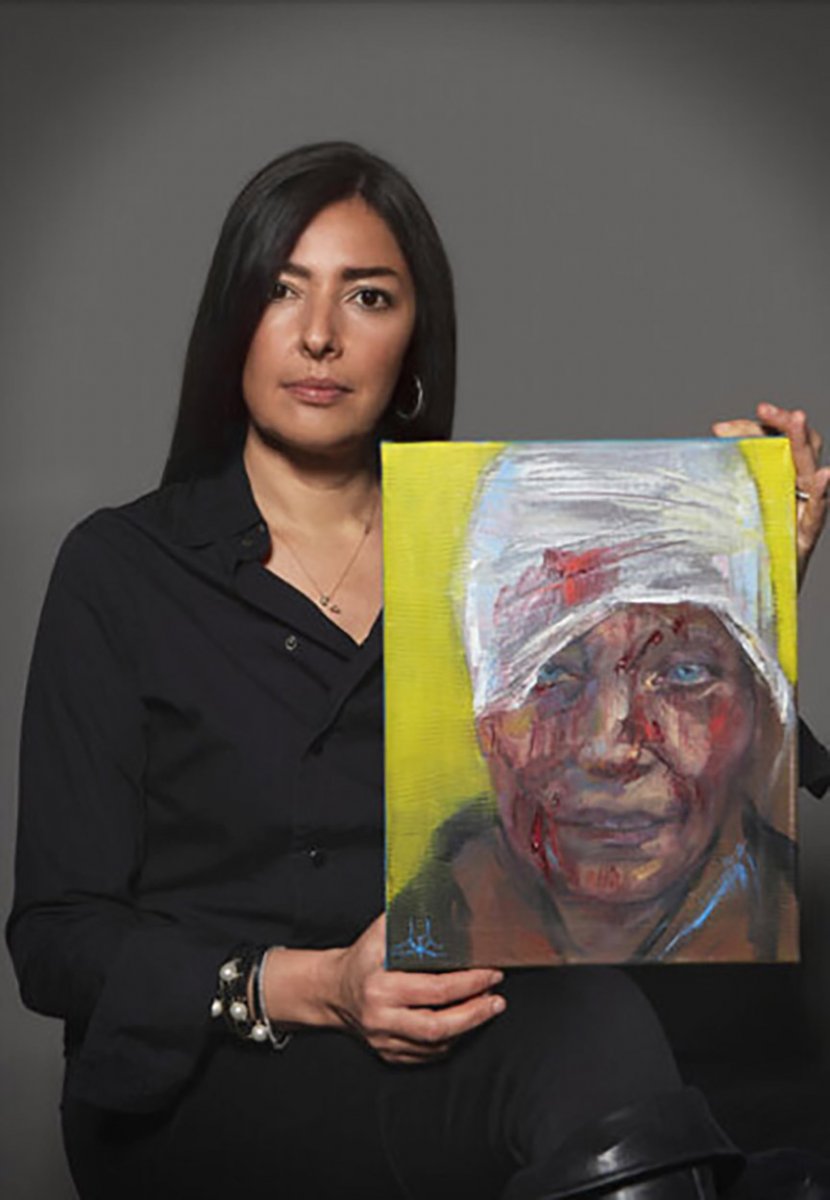 ABD'li ressam Zhenya Gershman, Ukrayna savaşındaki 'sembol fotoğrafı' resmetti