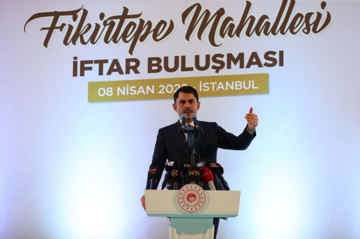 Bakan Kurum, Fikirtepelilerle iftarda buluştu: 2 yıl içinde herkes evine kavuşacak