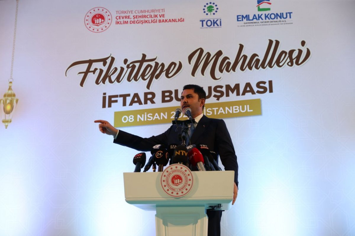 Bakan Kurum, Fikirtepelilerle iftarda buluştu: 2 yıl içinde herkes evine kavuşacak