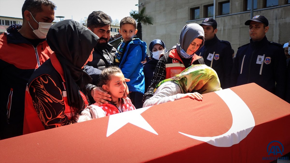 Bursa'da şehit Cengiz Yiğit için cenaze töreni