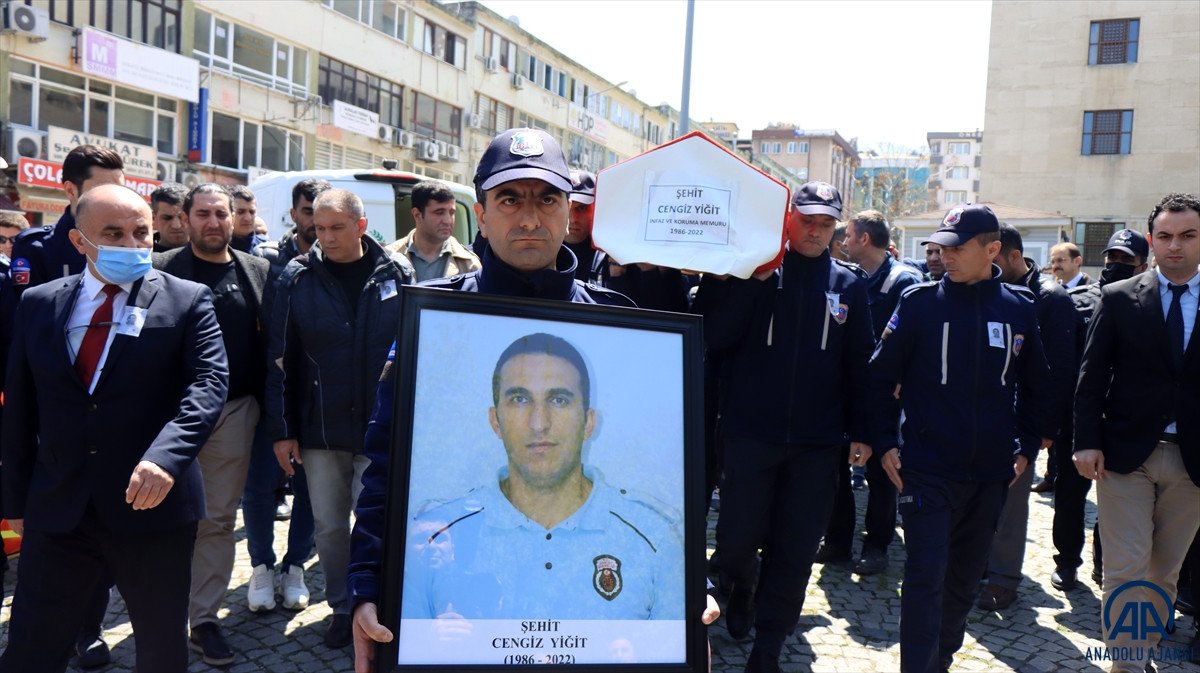 Bursa'da şehit Cengiz Yiğit için cenaze töreni