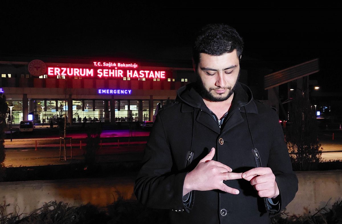 Erzurum'da acil servis, yüzüğü çıkmayan adam için seferber oldu