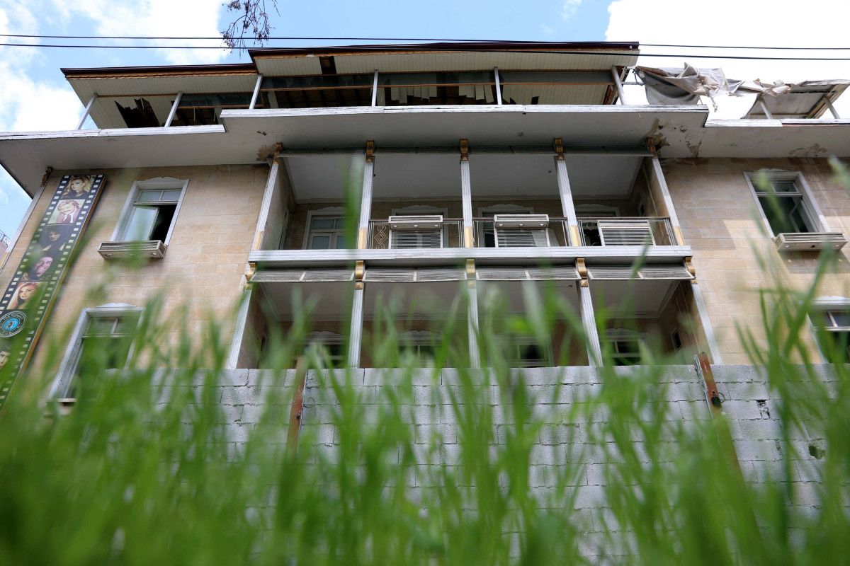 Gaziantep'te tarihi taş binanın soyulmaması için briket örüldü