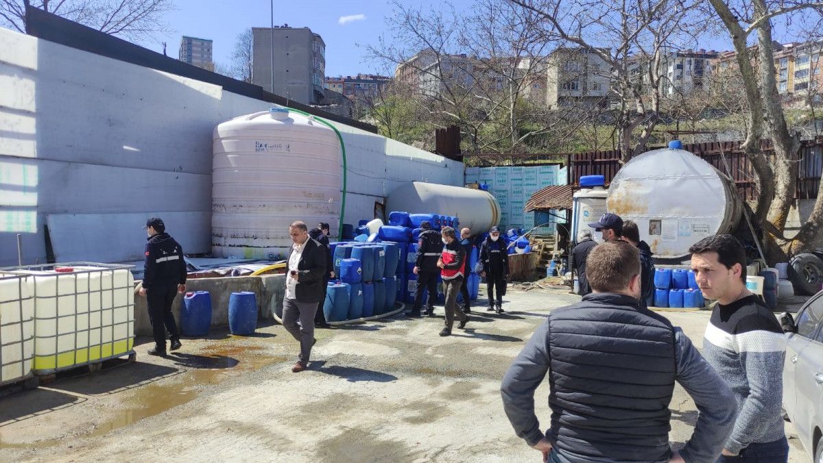 Gaziosmanpaşa'daki çamaşır suyu fabrikası mühürlendi