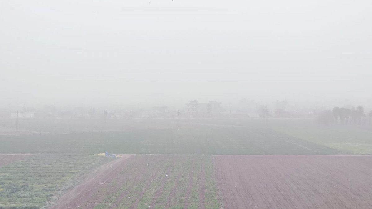 Güneyden gelen toz bulutları, Mardin'i terk etmedi