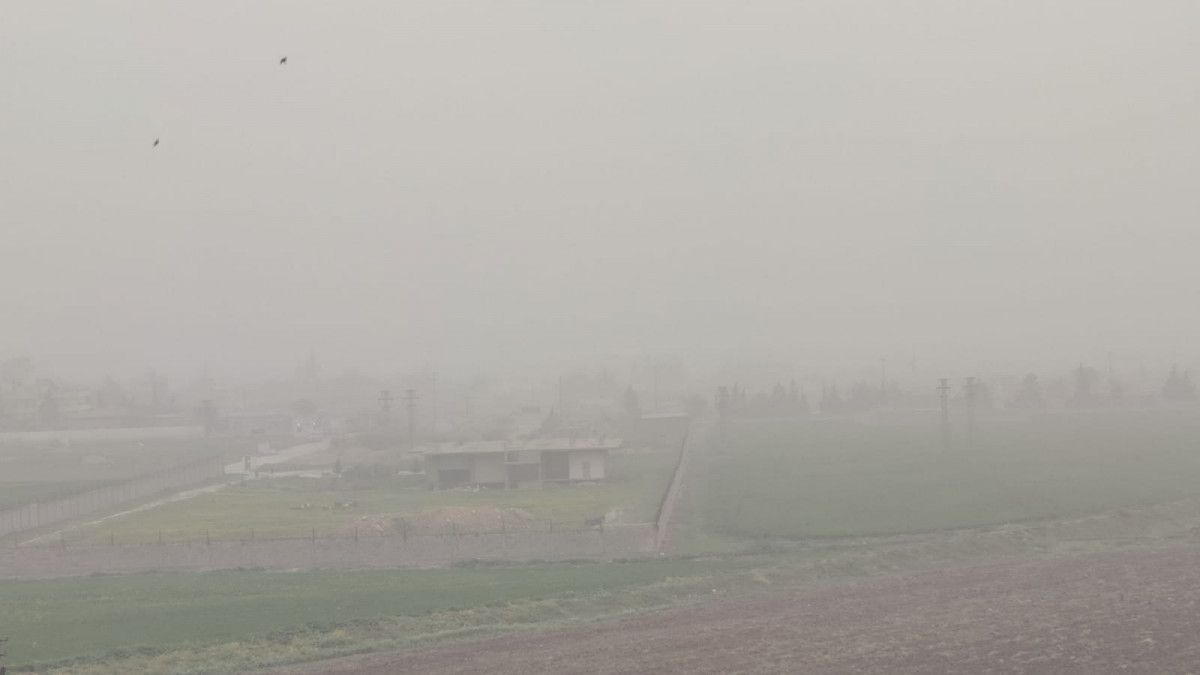 Güneyden gelen toz bulutları, Mardin'i terk etmedi