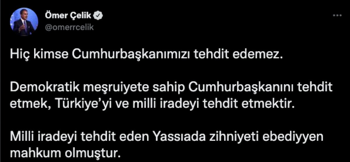 Ömer Çelik'ten Özgür Özel'e tepki