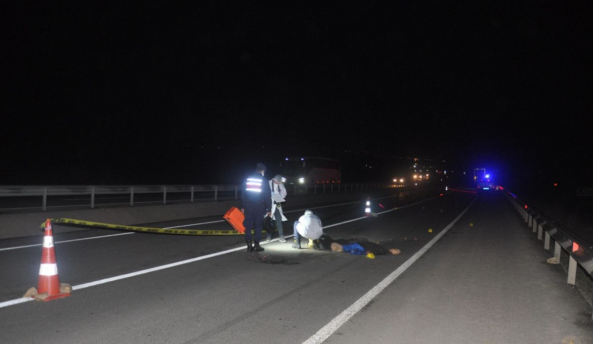 Tekirdağ'da tır şoförü, bir şeyin üzerinden geçtiğini ihbar etti