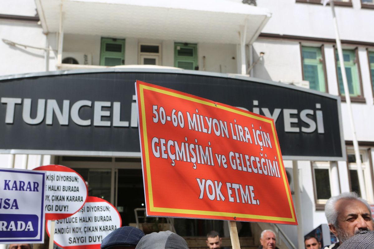 Tunceli'de köylüler, 55 bin ağacın kesilmesine karşı çıktı