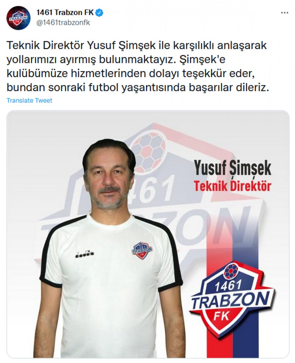 Yusuf Şimşek'ten 1461 Trabzon'a sosyal medyadan yanıt