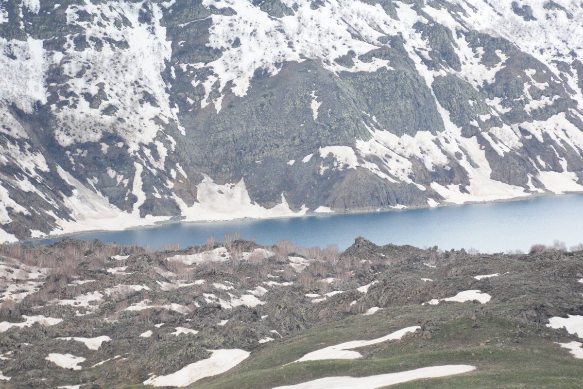 Bitlis'teki Nemrut Krater Gölü'nden manzaralar
