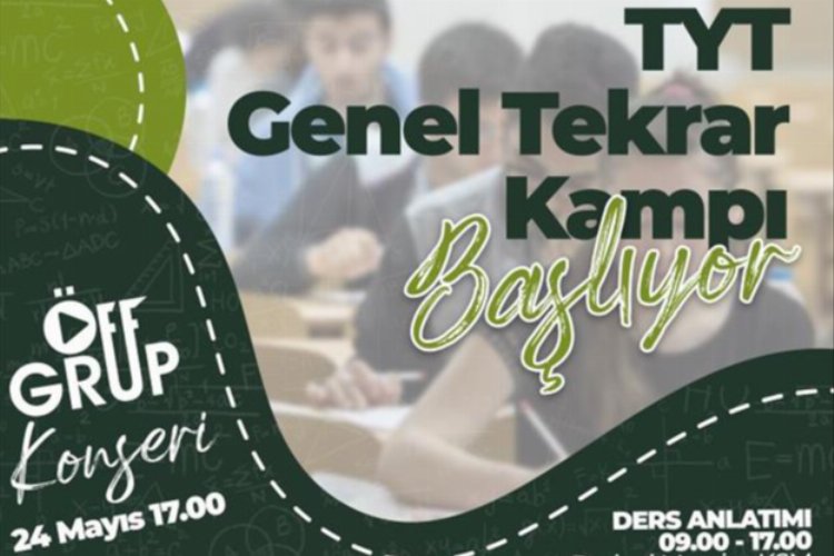 Bursa İnegöl'de 4 günlük TYT Genel Kampı başlıyor