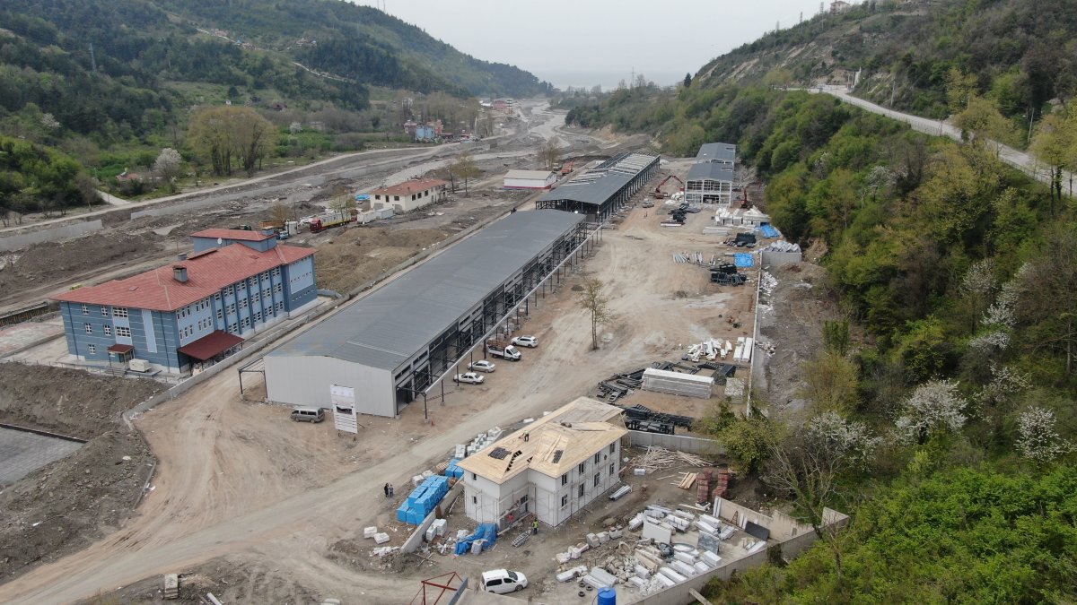 Kastamonu'da selin yıktığı sanayi siteleri yenilendi