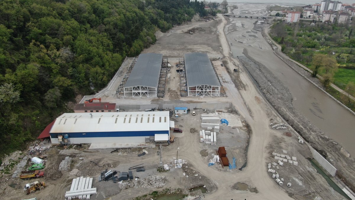 Kastamonu'da selin yıktığı sanayi siteleri yenilendi