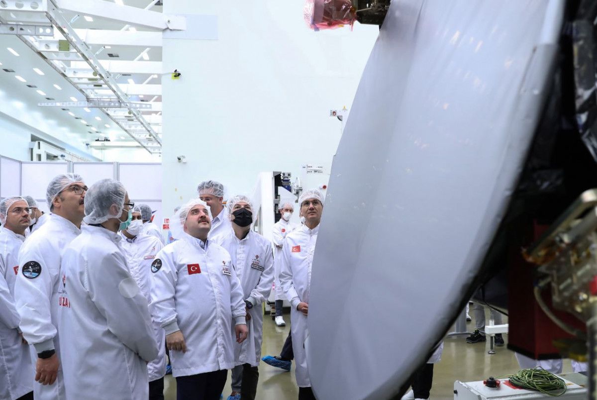 Mustafa Varank, TÜRKSAT 6A'yı inceledi