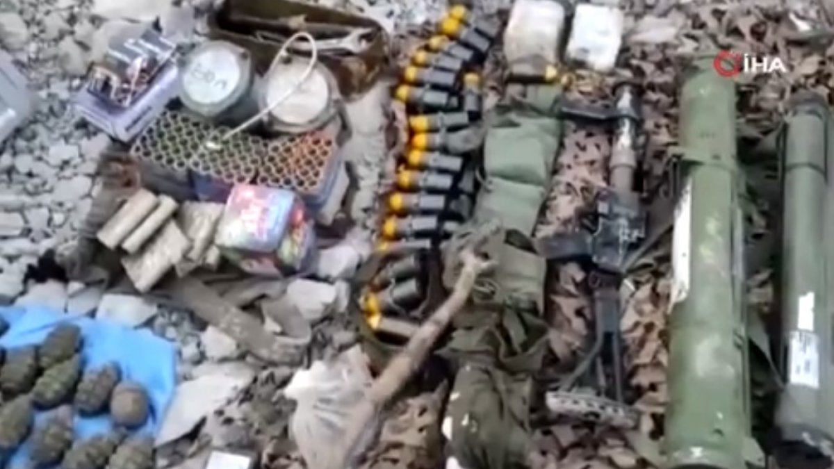 Pençe Kilit operasyonunda PKK'lılara ait mağara bulundu