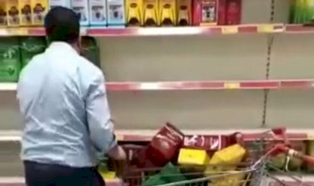 Ankara'da çay zammını fırsat bilen market görüntülendi