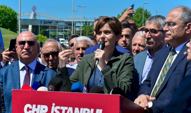 CHP Atatürk Havalimanı'nda eylemde