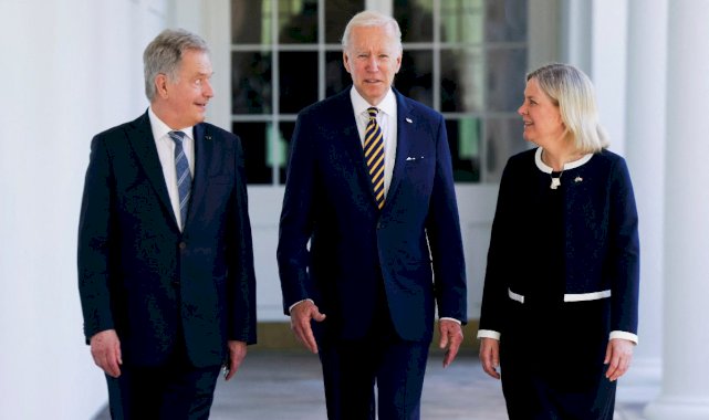 Joe Biden, İsveç ve Finlandiyalı liderlerle buluştu