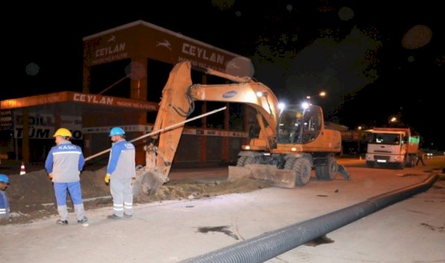 Kayseri KASKİ'den Yeni Sanayi'de alt yapı çalışması