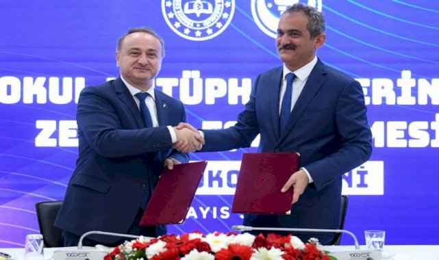 Okul kütüphaneleri zenginleşmeye başlıyor