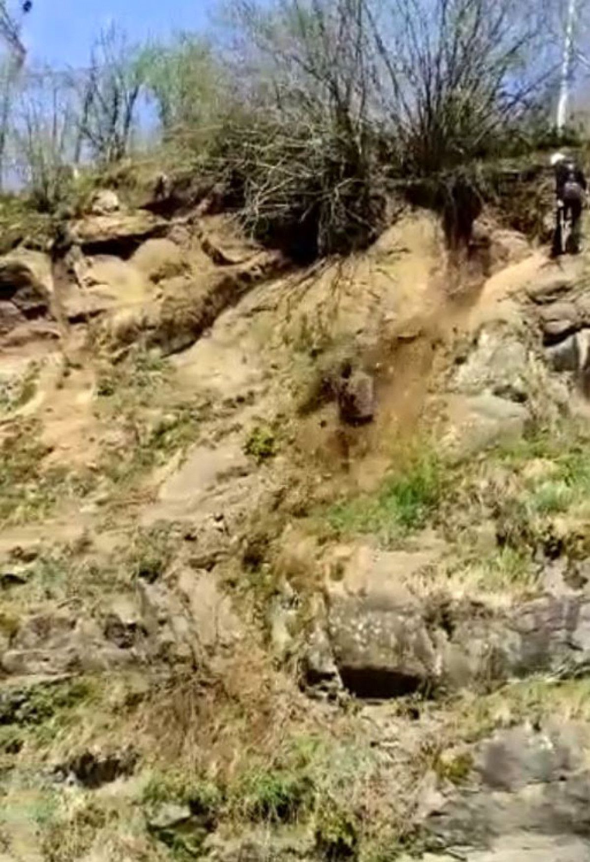 Trabzon'da dağcılar riskli kaya avında