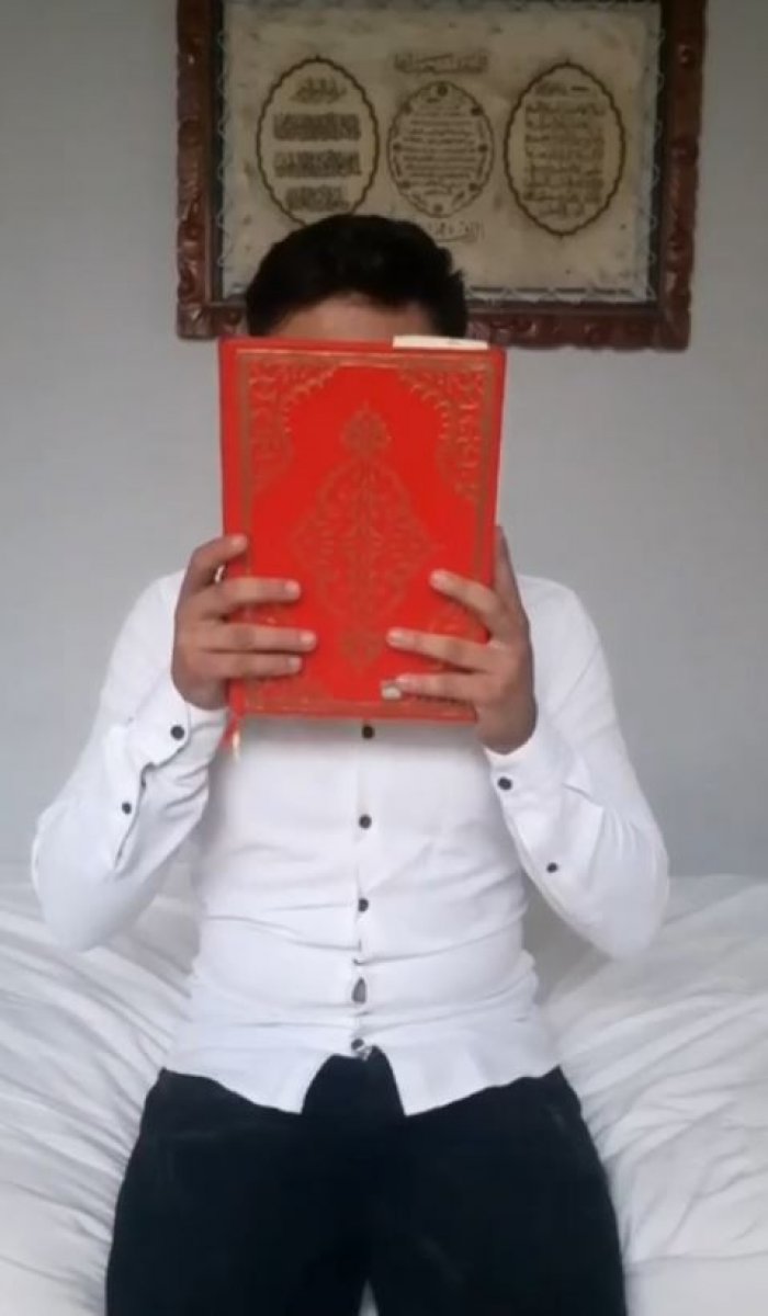 Antalya'da Kuran- Kerim'i tekmeleyen genç kendini savundu