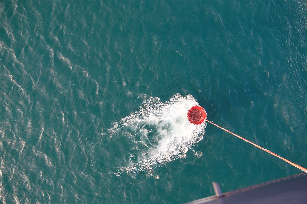 Marmaris'teki yangına Mi26'nın müdahale anları