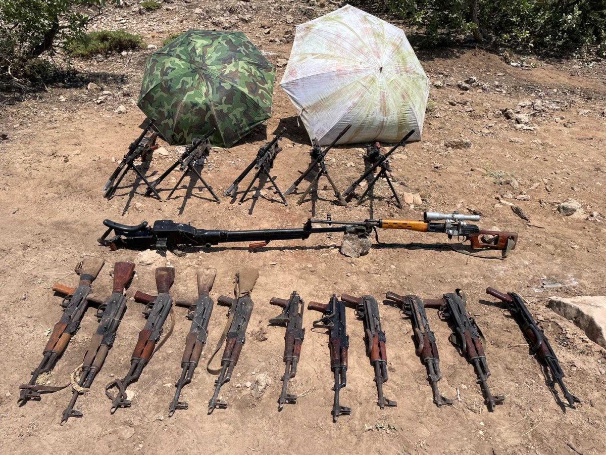 Mehmetçik tarama yaparken buldu, hepsine el koydu