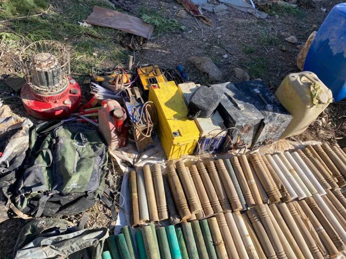 Pençe-Kilit bölgesinde çok sayıda mühimmat ele geçirildi
