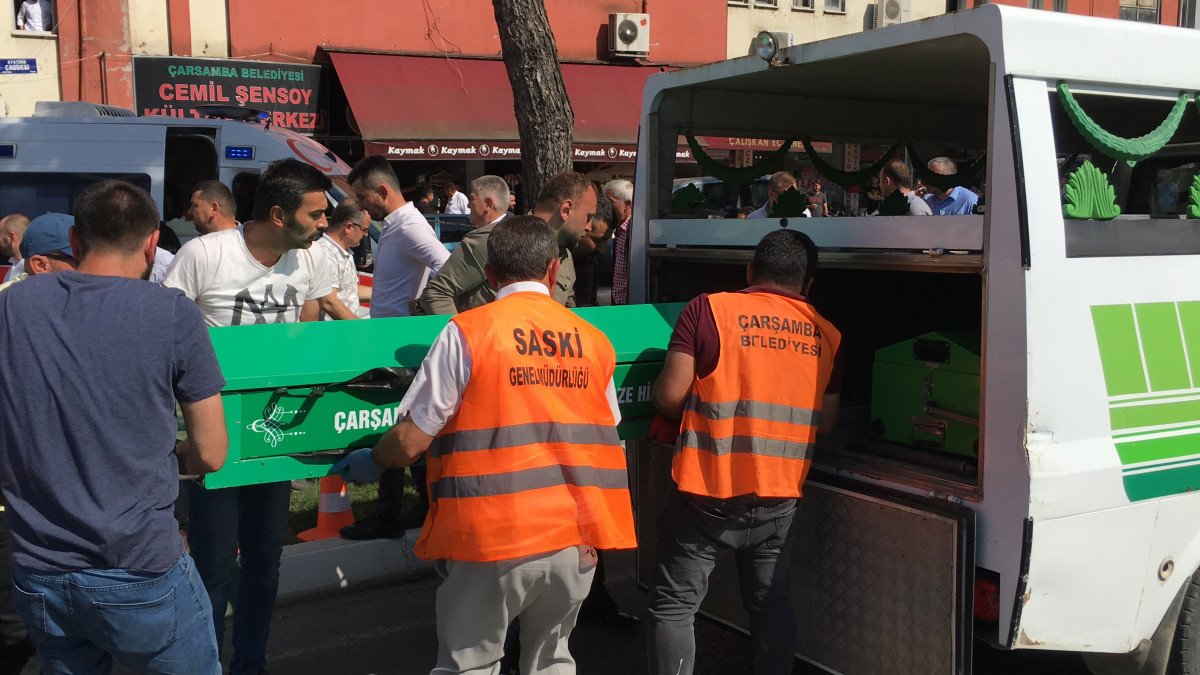 Samsun'da forkliftin ezdiği anne öldü, oğlu yaralandı