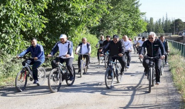 Kayseri Yahyalı'da bisiklet turu