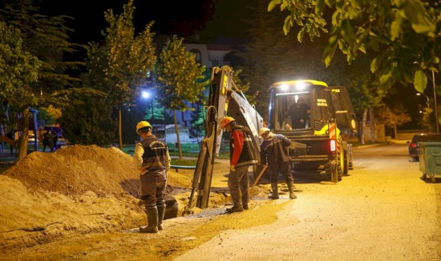 Nevşehir Belediyesi gece gündüz çalışıyor
