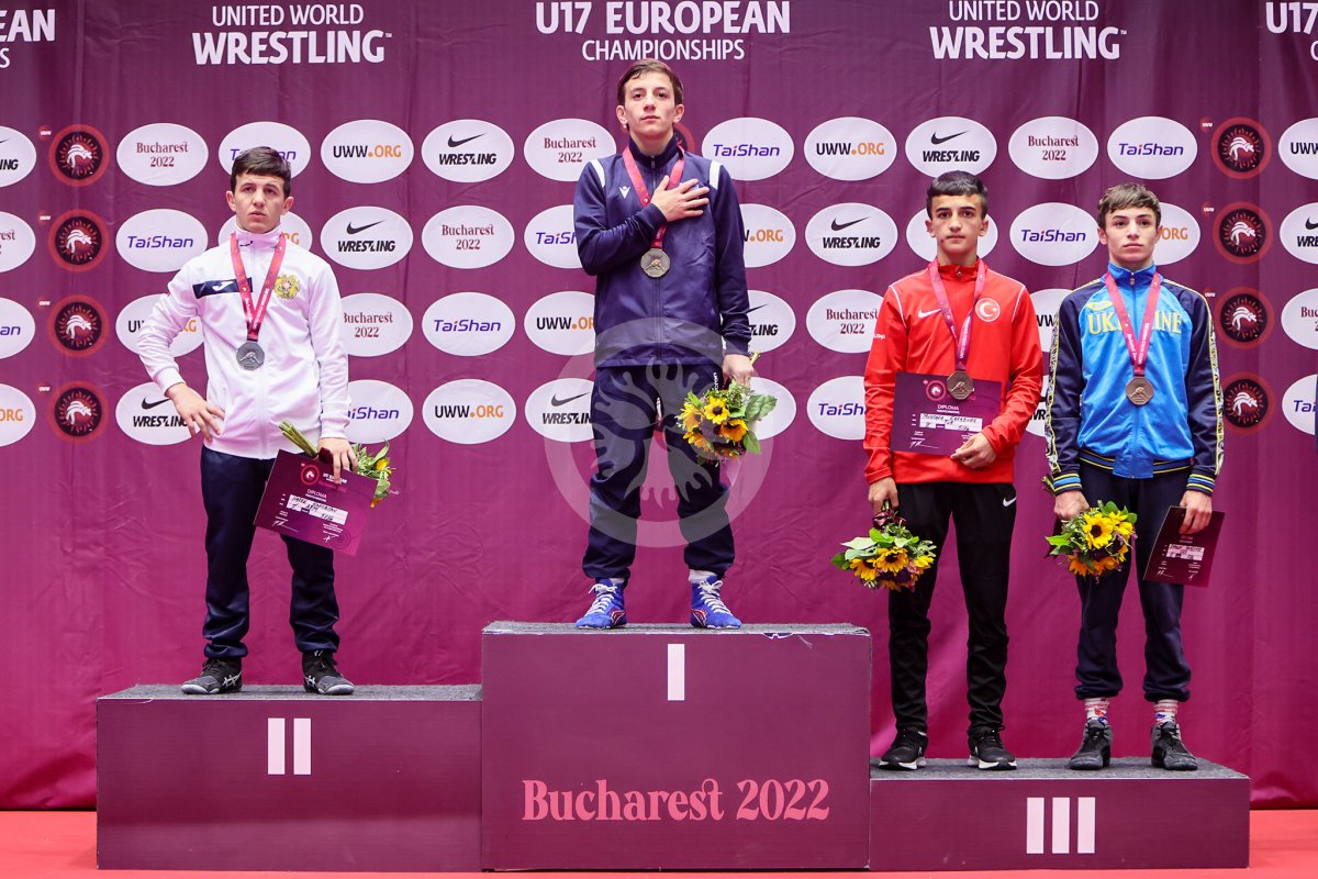 U17 Serbest Güreş Erkek Milli Takımı Avrupa ikincisi