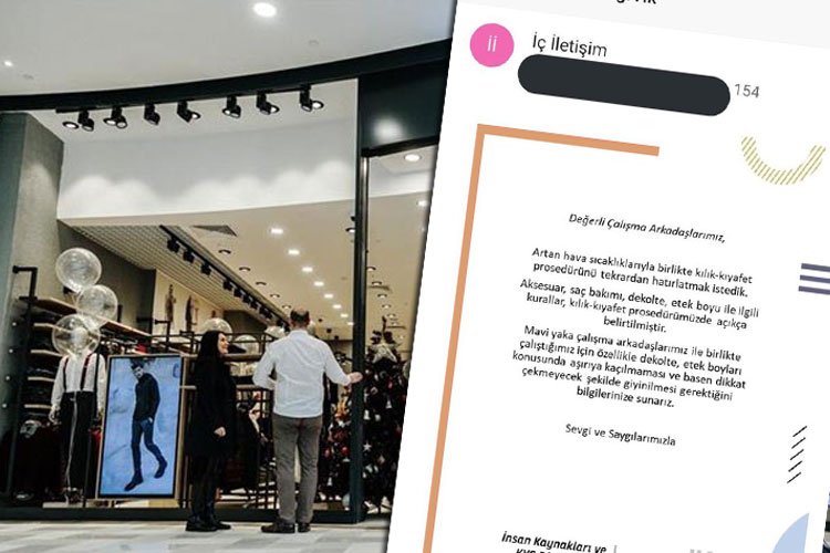 Ünlü markanın &#039;basen dikkat çekmeyecek şekilde giyinin&#039; yazışması özür dilettirdi!