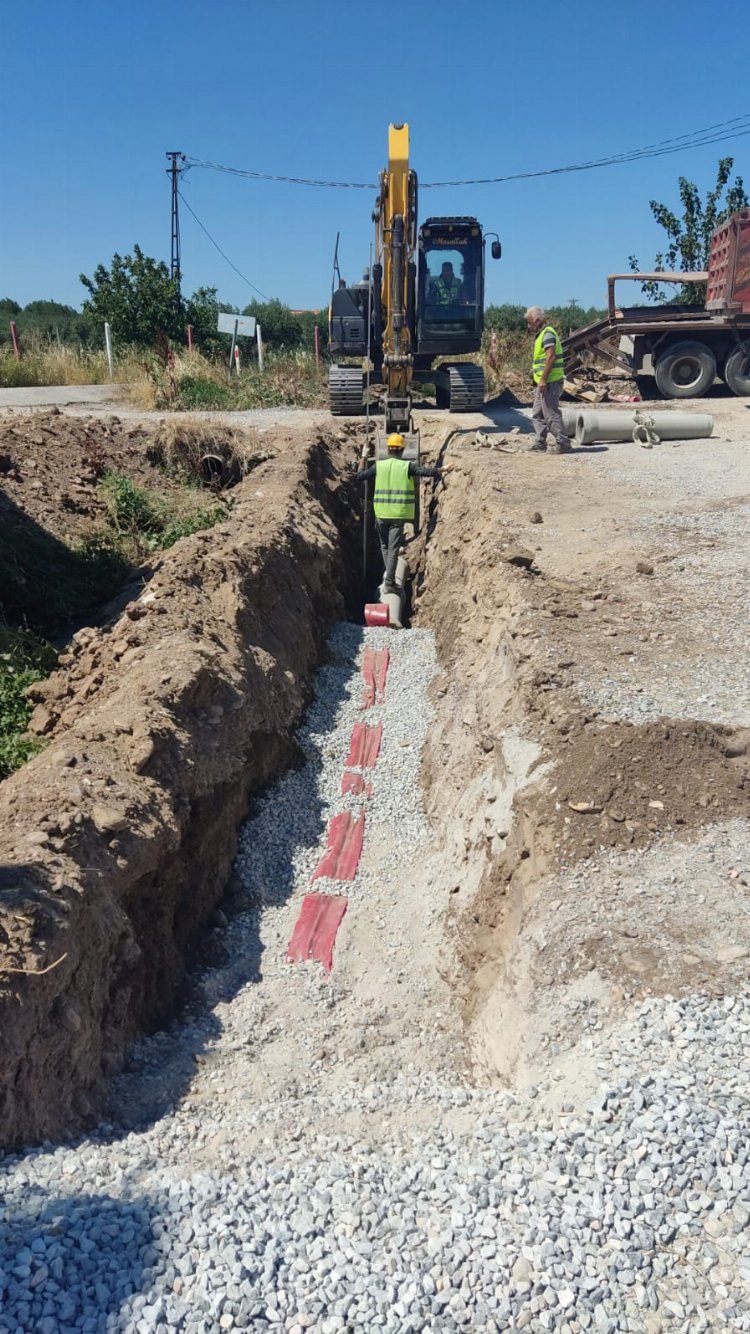 Akhisar Çamönü'nde altyapı çalışması