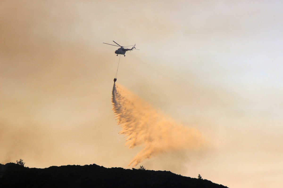 Datça’daki orman yangınında 2’nci gün