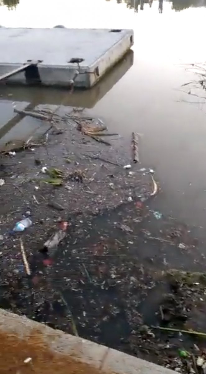 Haliç'teki kirlilik, kameraya yansıdı